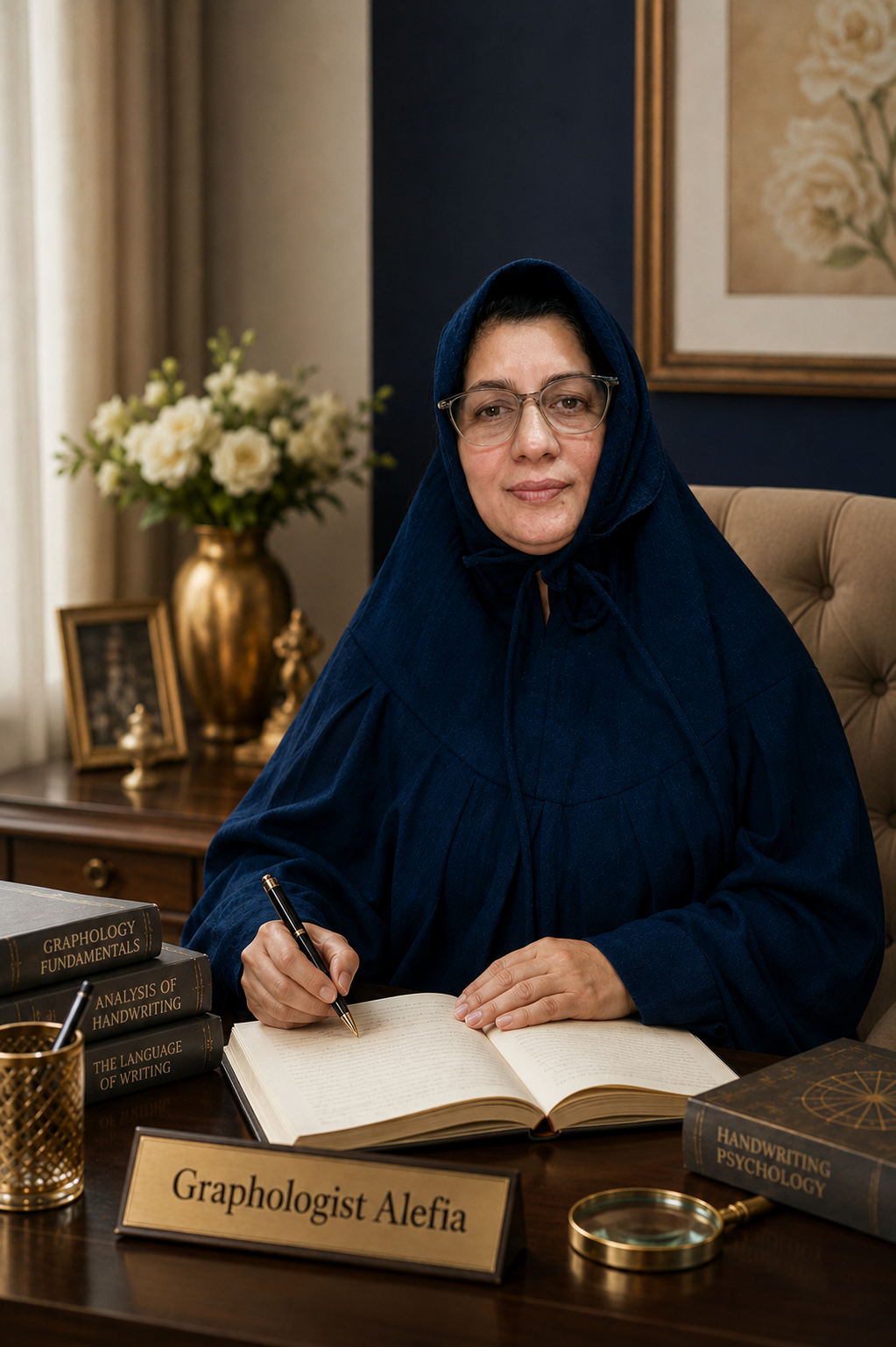Alefia Hajoori, graphologist